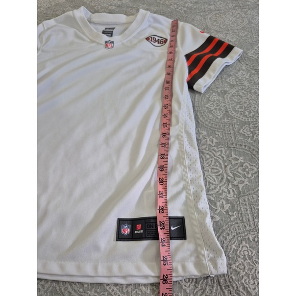NWOT Nike NFL Cleveland Browns 1946 Jersey Football White Brown Orange Mens - Picture 5 of 6